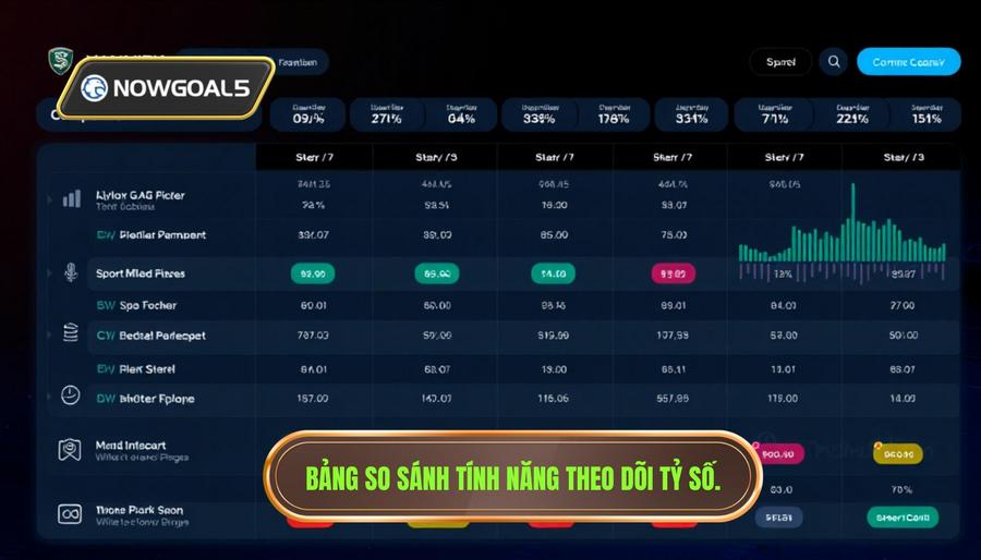 Bảng so sánh tính năng theo dõi tỷ số Bảng so sánh tính năng theo dõi tỷ số